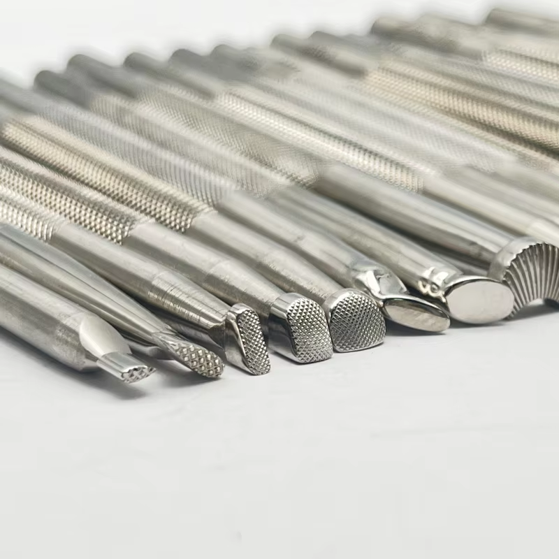 1Set (19pcs) Leather Carving Hand Working stamping Tools