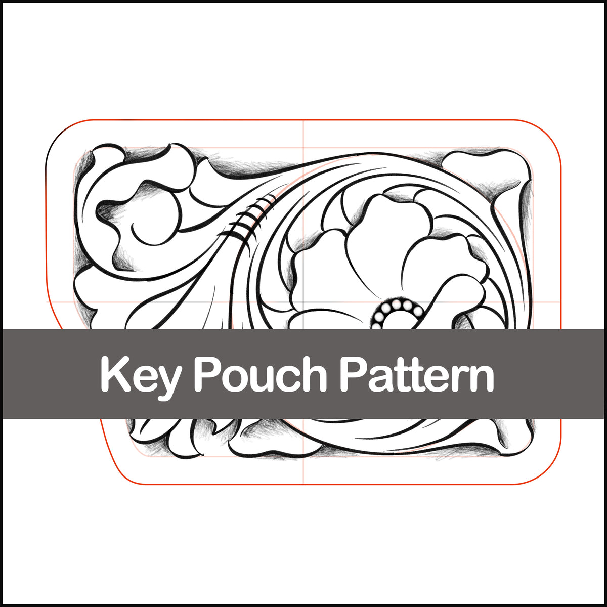 Pattern for Key Pouch 1