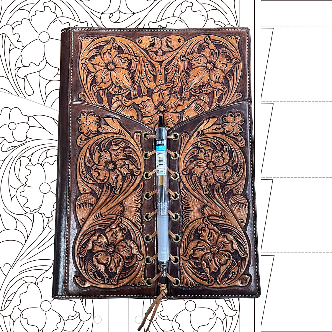 Patterns — Leather Carving Notebook Cover Patterns 2