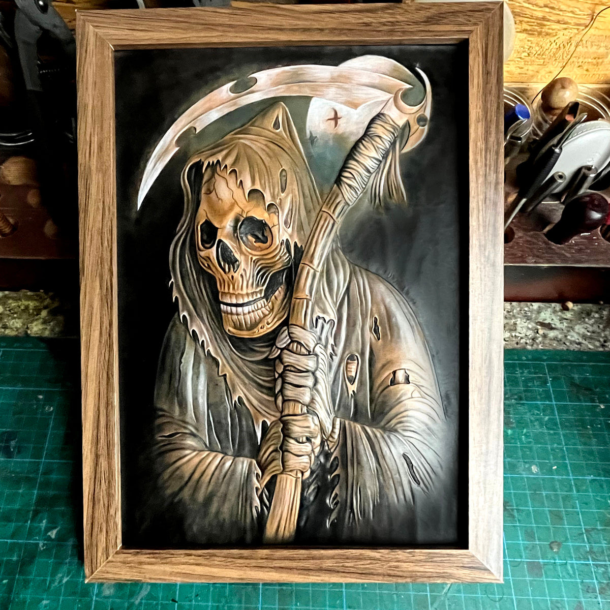 Leather Carving Course - Grim Reaper
