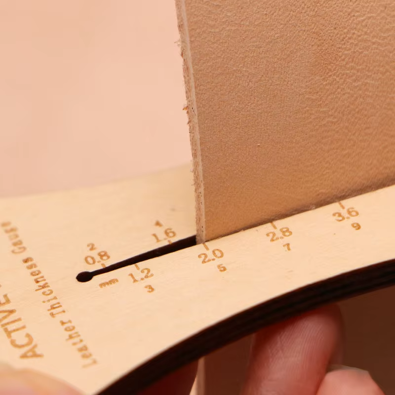 Leather thickness measuring instrument thickness measuring plate
