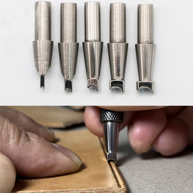 Leather Craft Tools Edge Beader And Double Line for Carving Swivel Knives