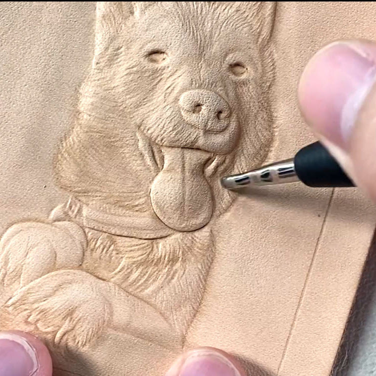 Video Course‑Leather Carving Husky