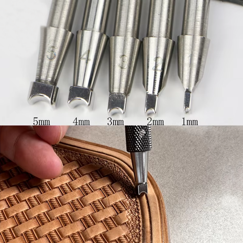 Leather Craft Tools Edge Beader And Double Line for Carving Swivel Knives