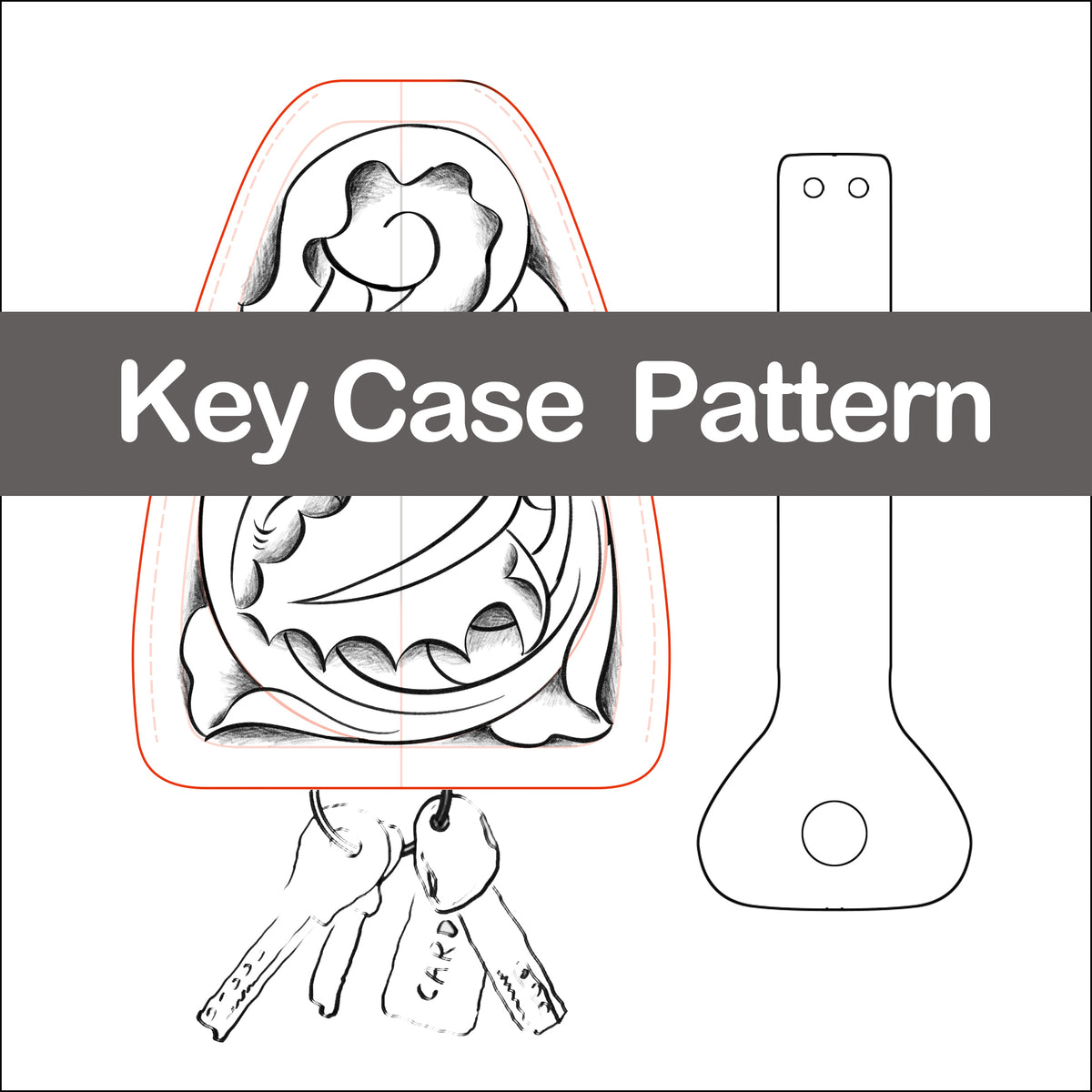 Pattern for Key Pouch 3