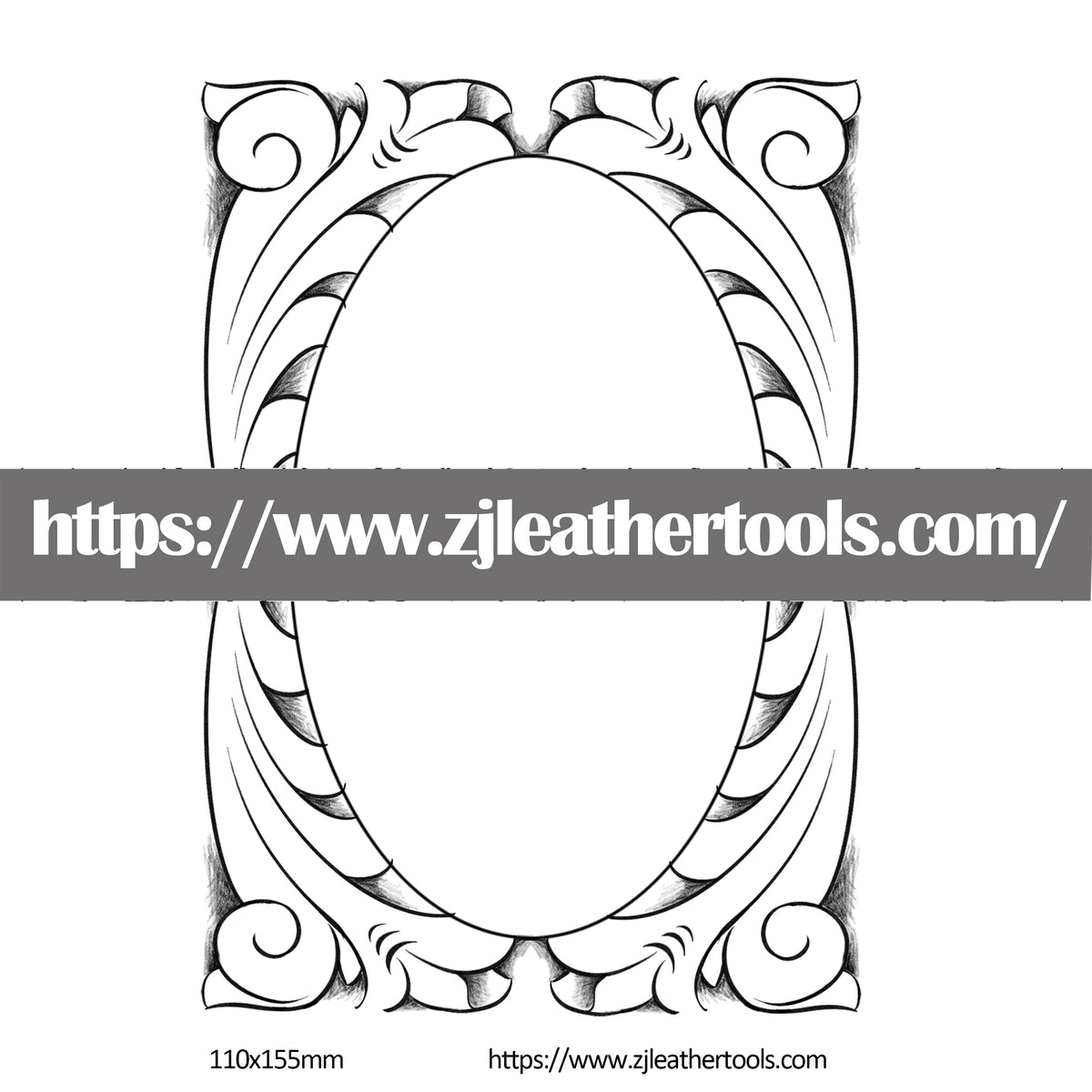 PATTERN 21:  Leather Carving Pattern – Full-Size 1:1 JPEG