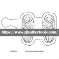 PATTERN 22: Key Fob Case Leather Carving Pattern – Full-Size 1:1 JPEG