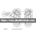 PATTERN 23: Key Fob Case Leather Carving Pattern – Full-Size 1:1 JPEG