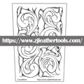 PATTERN 24:  Leather Carving Pattern – Full-Size 1:1 JPEG