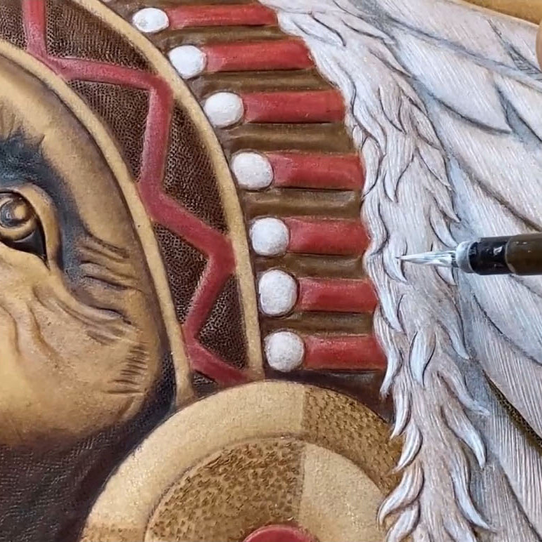 Video Course: Indian Leather Carving Portrait