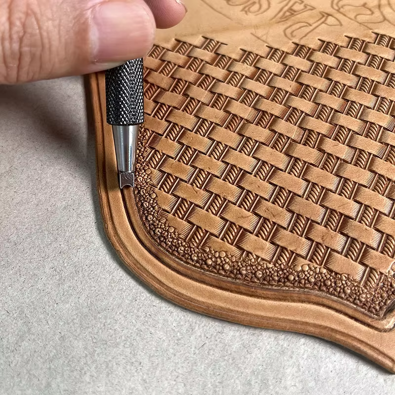 Leather Craft Tools Edge Beader And Double Line for Carving Swivel Knives