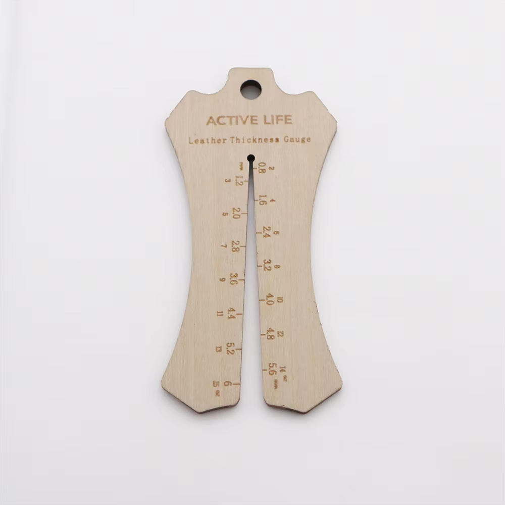Leather thickness measuring instrument thickness measuring plate