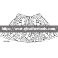 PATTERN #00: Floral Leather Carving Pattern – Full-Size 1:1 PDF
