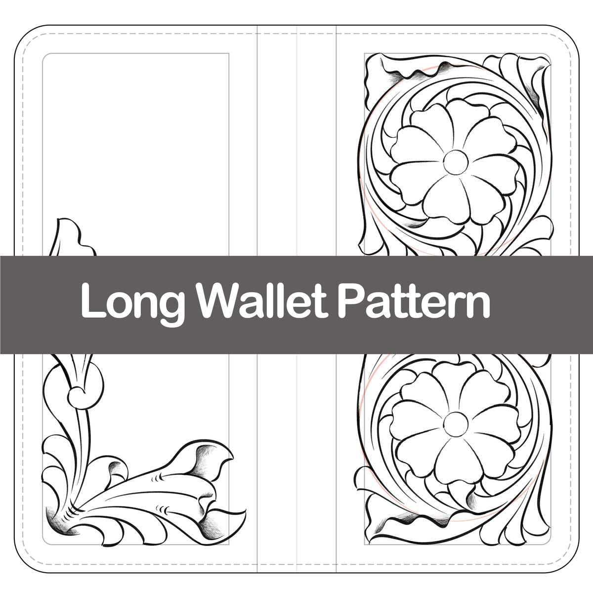 Pattern for Long Bifold Wallet 3