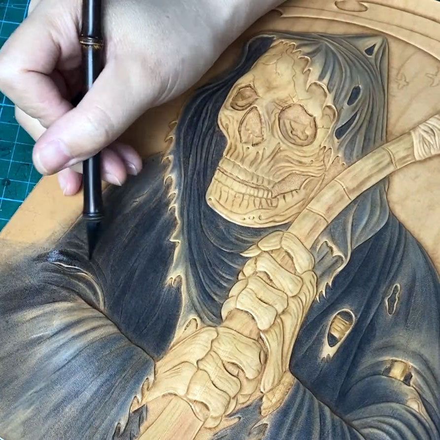 Leather Carving Course - Grim Reaper