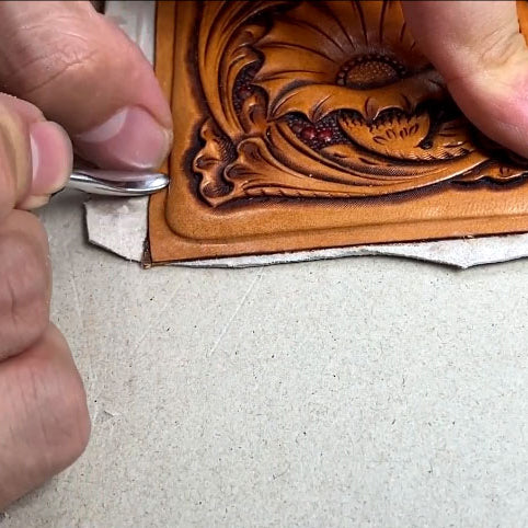 Video Course: Leather Carving Floral Passport Cover 2