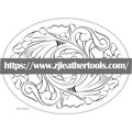 PATTERN #03: Floral Leather Carving Pattern – Full-Size 1:1 PDF