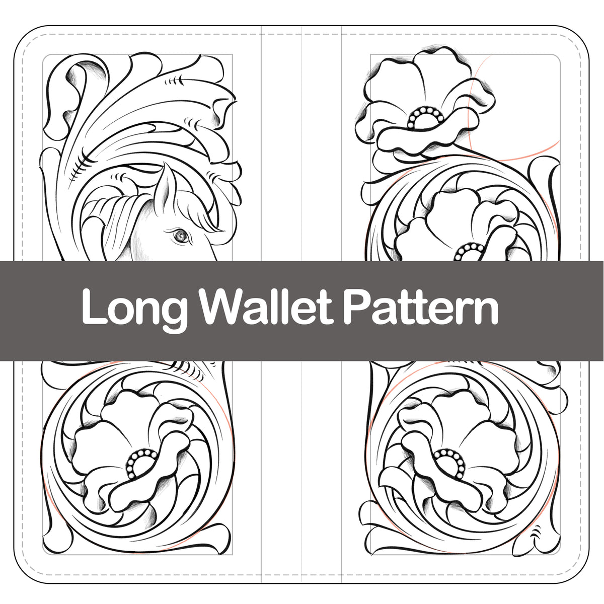 Pattern for Long Bifold Wallet 4