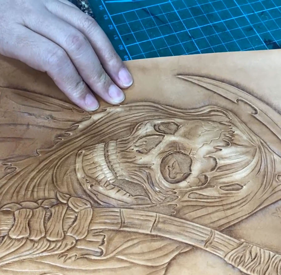 Leather Carving Course - Grim Reaper