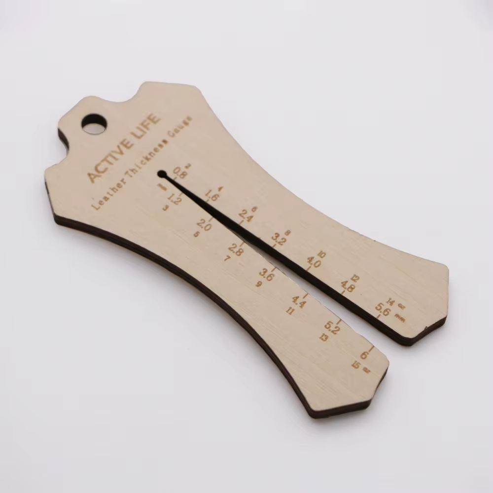 Leather thickness measuring instrument thickness measuring plate