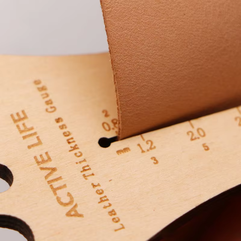 Leather thickness measuring instrument thickness measuring plate