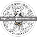 PATTERN #04: Floral Leather Carving Pattern – Full-Size 1:1 PDF
