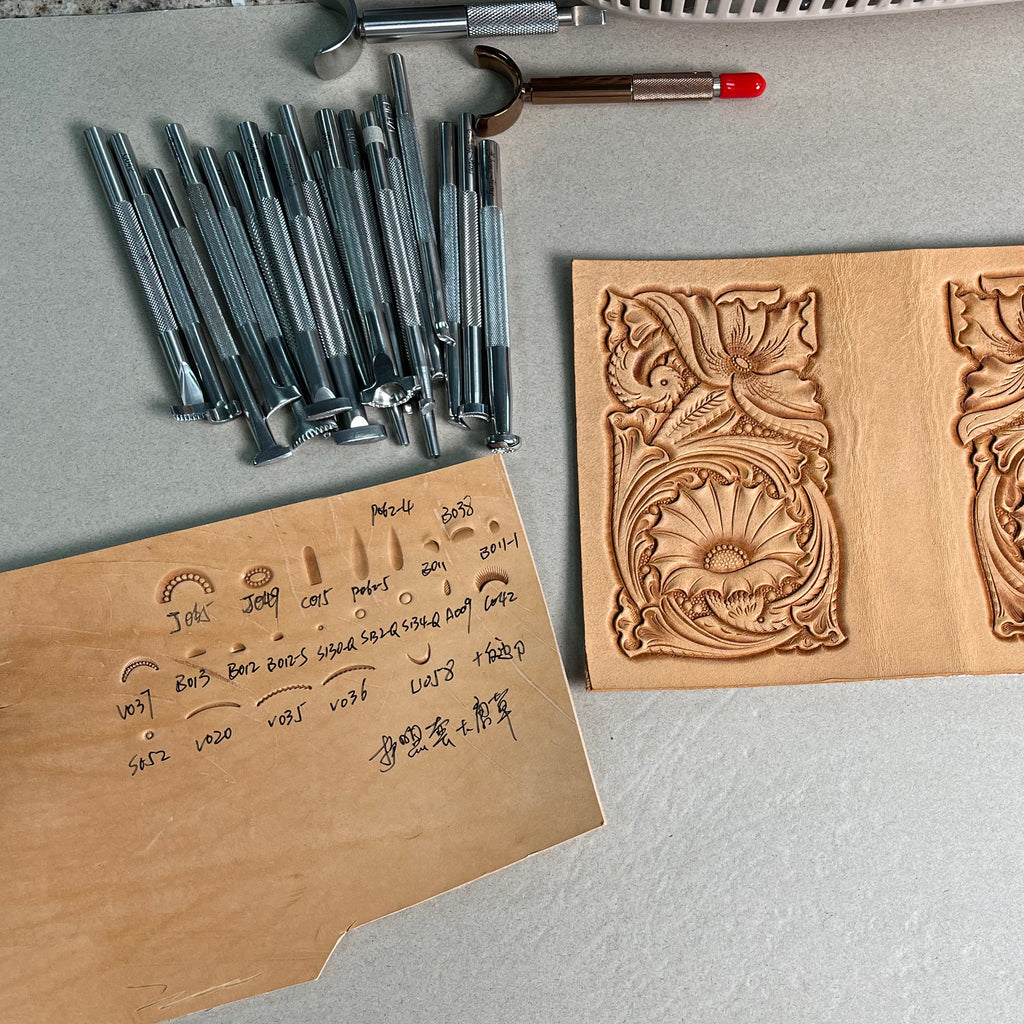 Video Course: Leather Carving Floral Passport Cover 2