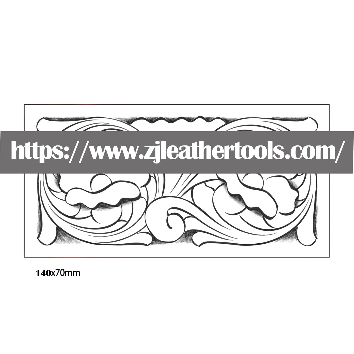 PATTERN #05: Floral Leather Carving Pattern – Full-Size 1:1 PDF