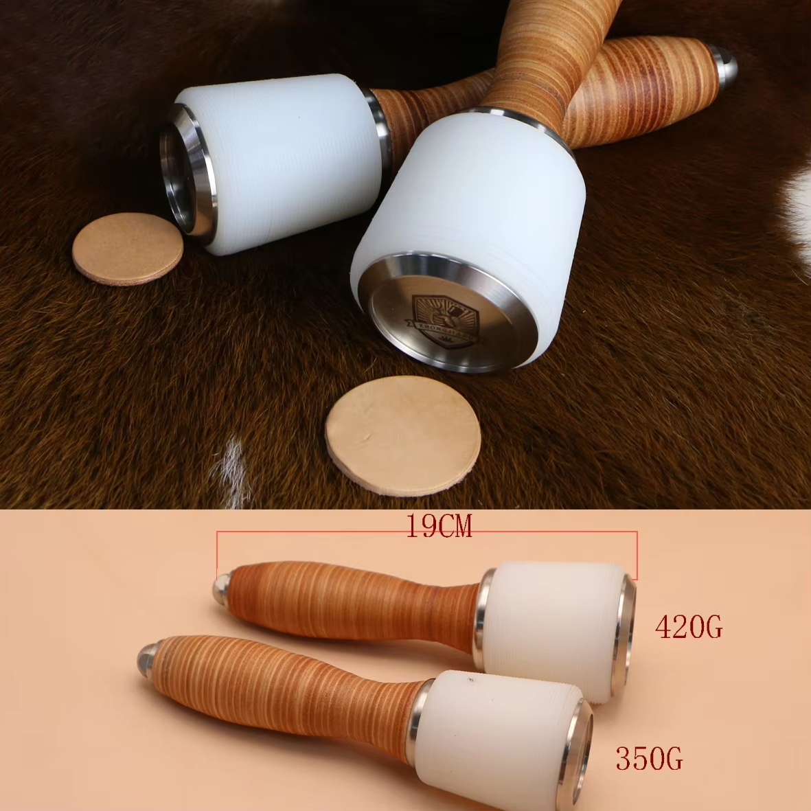 Leather Carving Hammer Professional Leather Mallet Hammer