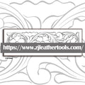PATTERN #06: Floral Leather Carving Pattern – Full-Size 1:1 PDF
