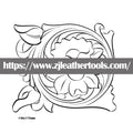 PATTERN #07: Floral Leather Carving Pattern – Full-Size 1:1 PDF