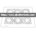 PATTERN #08: Floral Leather Carving Pattern – Full-Size 1:1 PDF