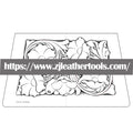 PATTERN #09: Floral Leather Carving Pattern – Full-Size 1:1 PDF
