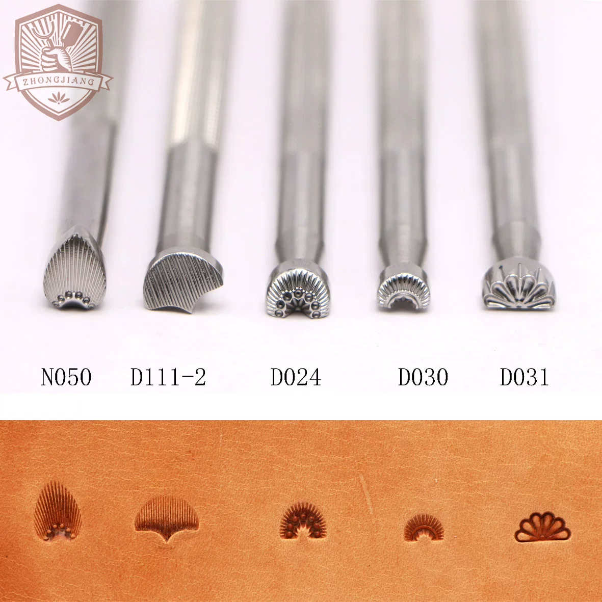 Leather carving stamping tool D024 D030 D031 D111-2 N050