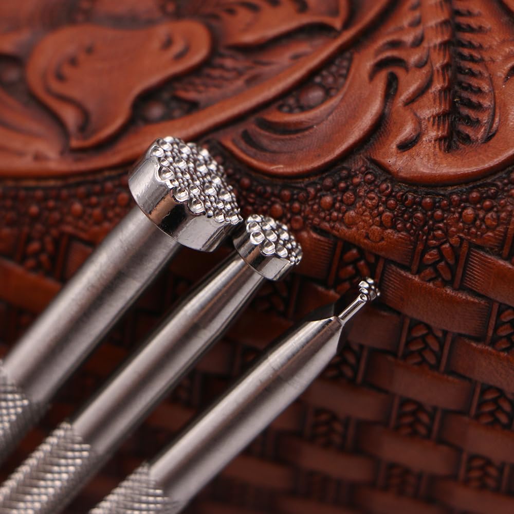 Leather carving stamping tool E003 E004 E005 E043 series