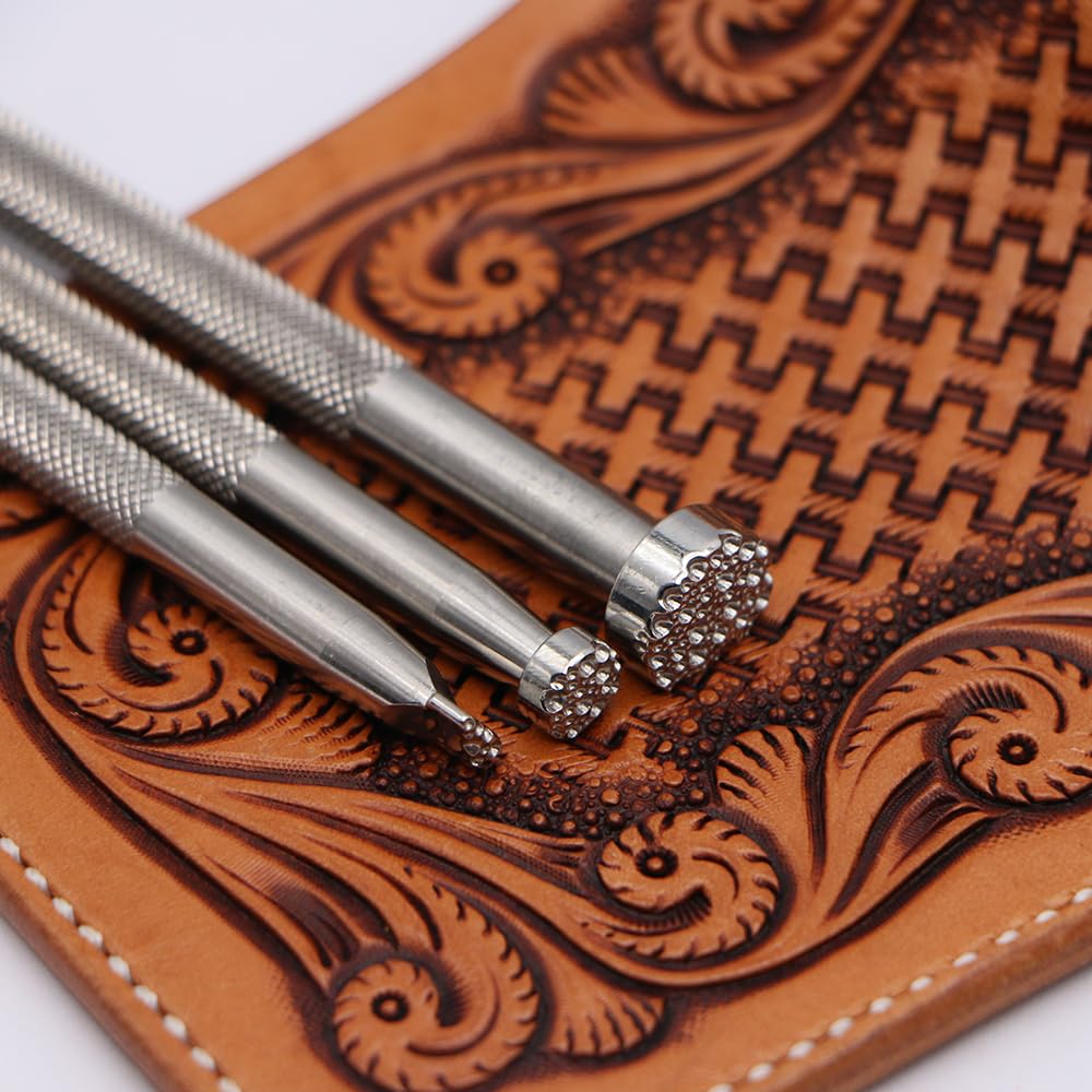 Leather carving stamping tool E003 E004 E005 E043 series