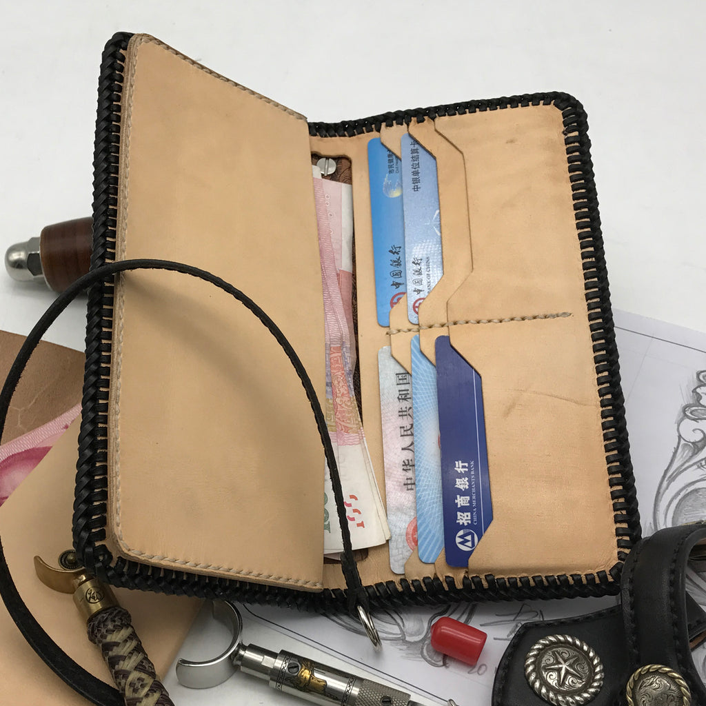 Pattern‑Leather Carving Long Wallet Carving Pattern & Paper Pattern -1