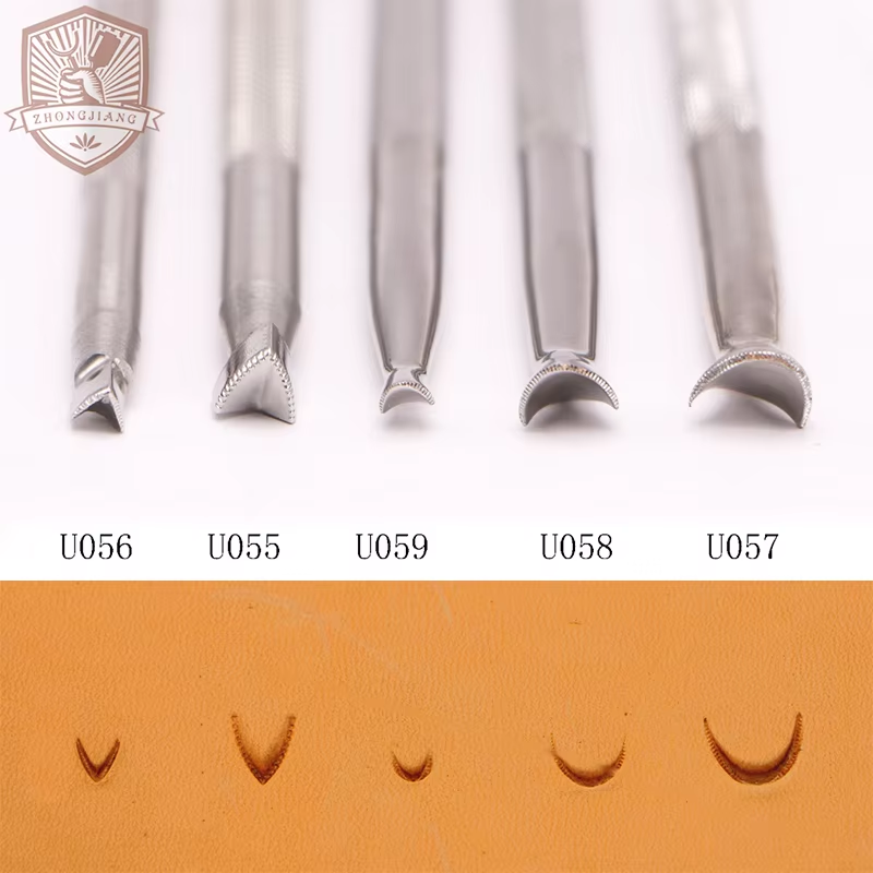 Leather carving stamping tool U055 U056 U057 U058 U059 Series
