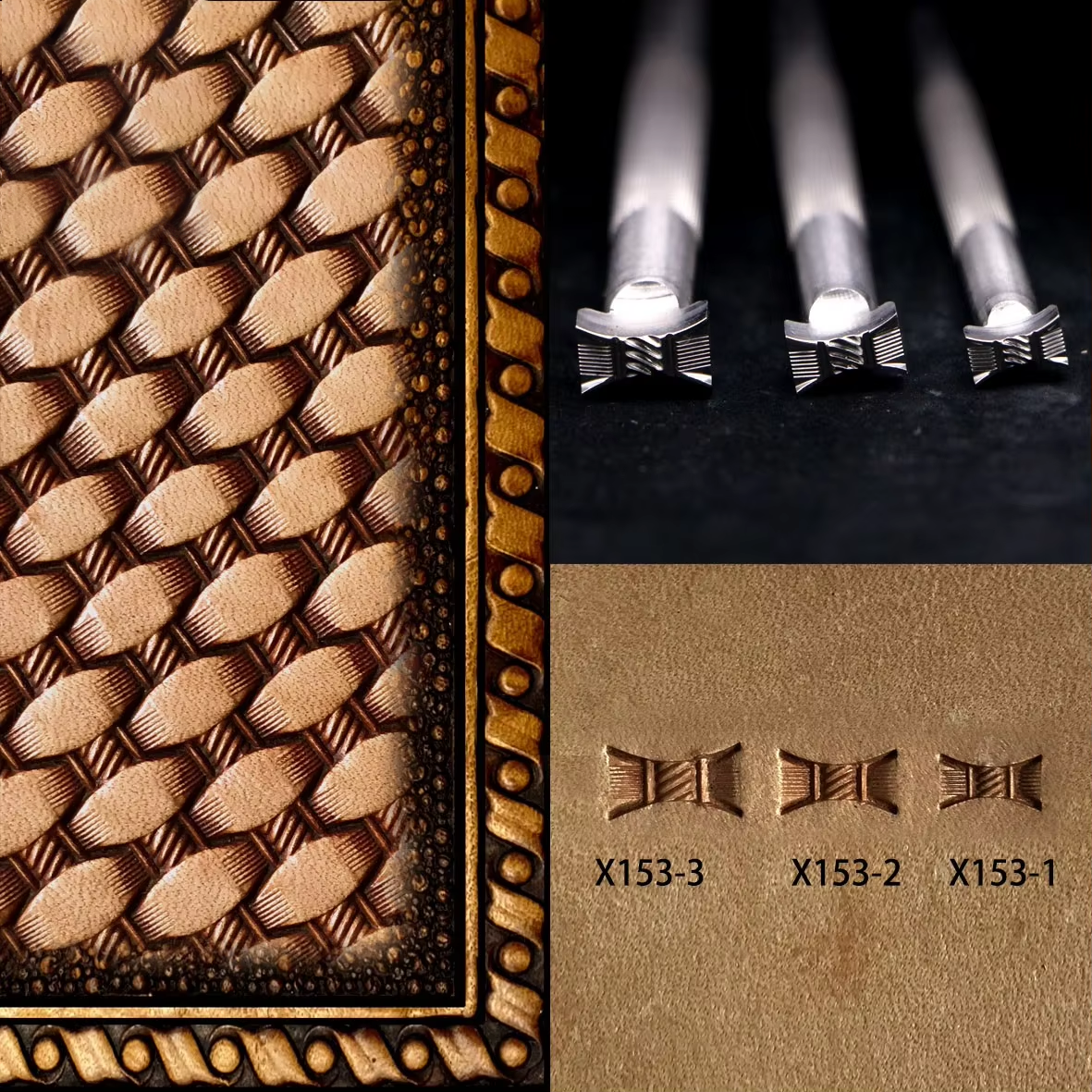 Leather carving stamping tool X153 Series