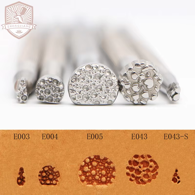 Leather carving stamping tool E003 E004 E005 E043 series